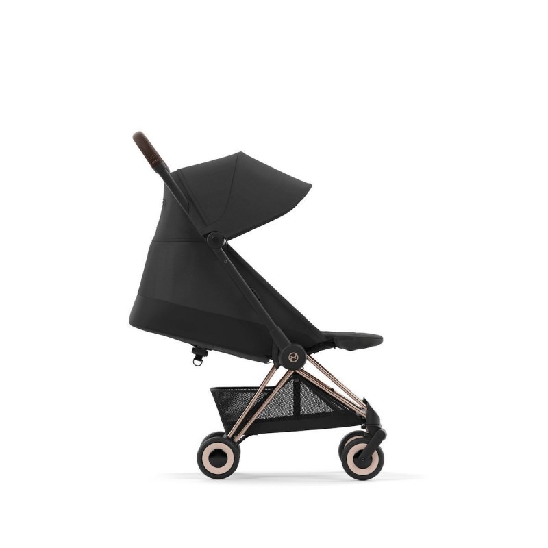 Cybex Coya Ελαφρύ Βρεφικό Καρότσι Sepia Black | black Με Σκελετό Rosegold | rosegold