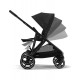 Cybex Gazelle S Blk Moon Black Βρεφικό Καρότσι για δίδυμα