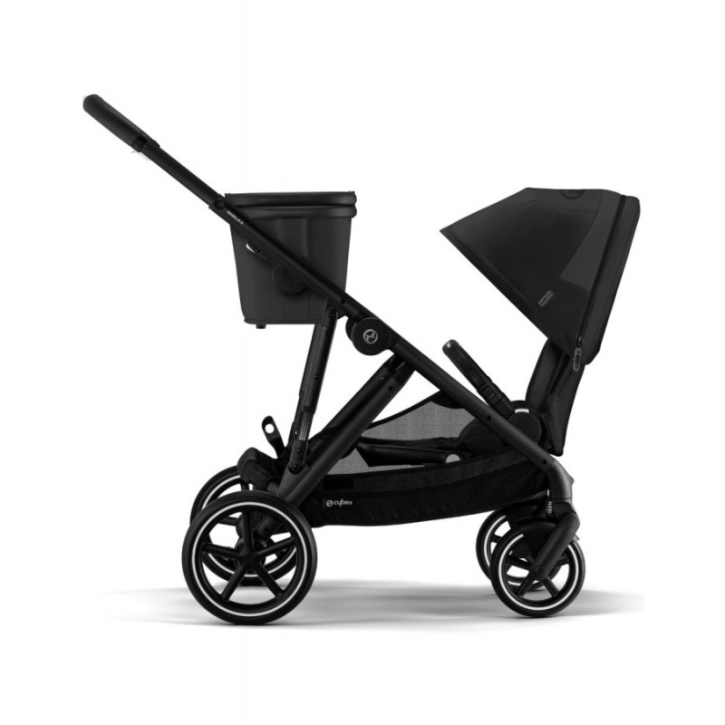 Cybex Gazelle S Blk Moon Black Βρεφικό Καρότσι για δίδυμα