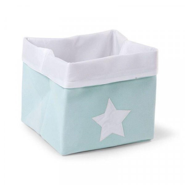 Childhome Κουτί Αποθήκευσης Kαμβάς Mint White 32 x 32 x 29