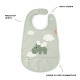 Done by Deer Σαλιάρα με βέλκρο Happy clouds Green