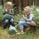 Done by Deer τσάντα πλάτης Quilted cross-over kids bag Croco Green