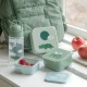 Done by Dear φαγητοδοχεία σετ 3 τμχ Happy clouds Green