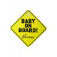Dreambaby  Baby on board σήμα αυτοκινήτου Yellow/Black