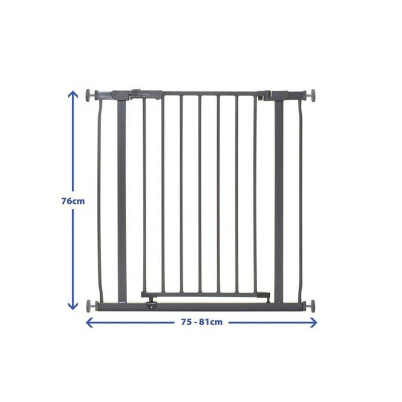 Dreambaby Μπάρα ασφαλείας AVA charcoal (75-81 cm)