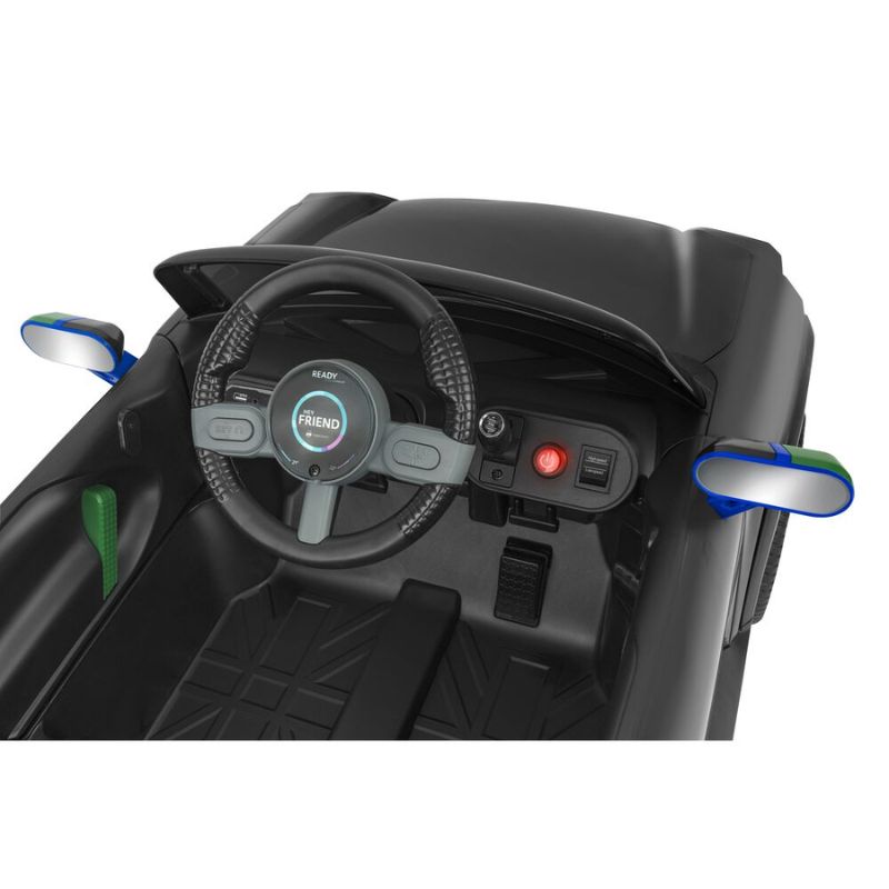 eSpidko Mini Aceman Ηλεκτρικό Αυτοκίνητο Με Μπαταρία Λιθίου 12V Για 3+ Ετών Black