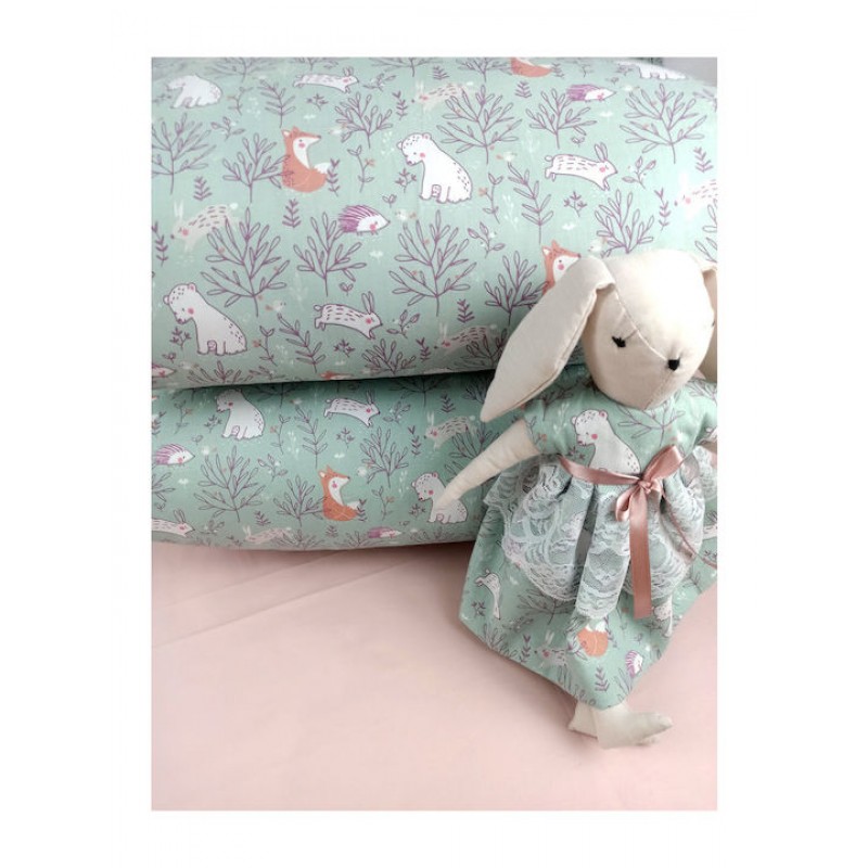 Baby Star Βαμβακερό Πάπλωμα Κούνιας Spring 7026 105x145cm