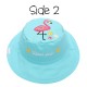 FlapJackKids Καπέλο Διπλής Όψης με UPF 50+ Flamingo/Pineapple 100% Cotton