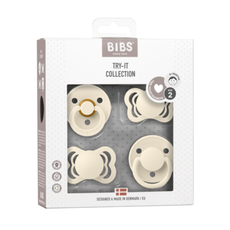Bibs Try- IT Collection size 2 Ivory 6m+