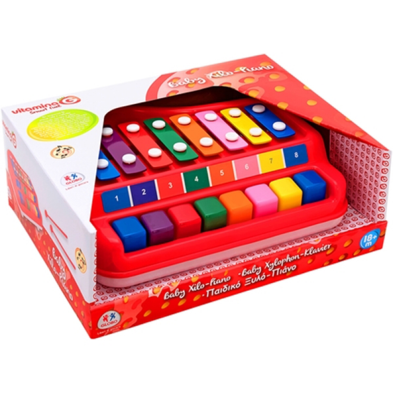 Vitamina G Ξυλόφωνο πιανάκι 8 πλήκτρων 
