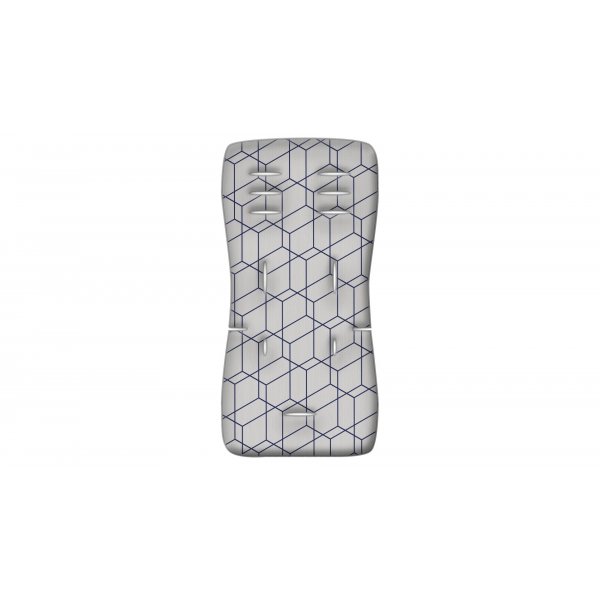 Grecostrom Στρωματάκι Καροτσιού Memory Foam Honey Comb Grey