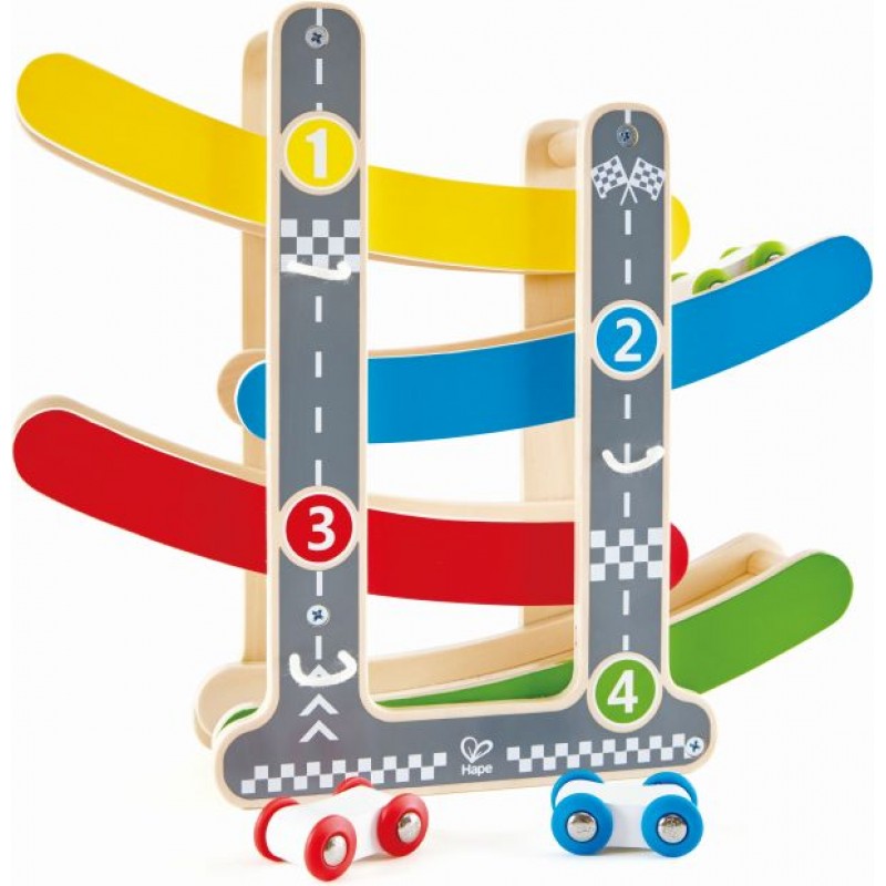 Hape Early Explorer Ξύλινο Fast Flip Racetrack