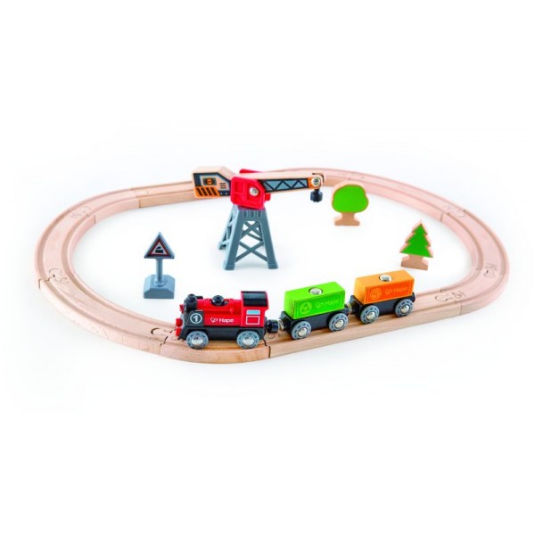 Hape Railway Ξύλινο Cargo Delivery Τρένο Set