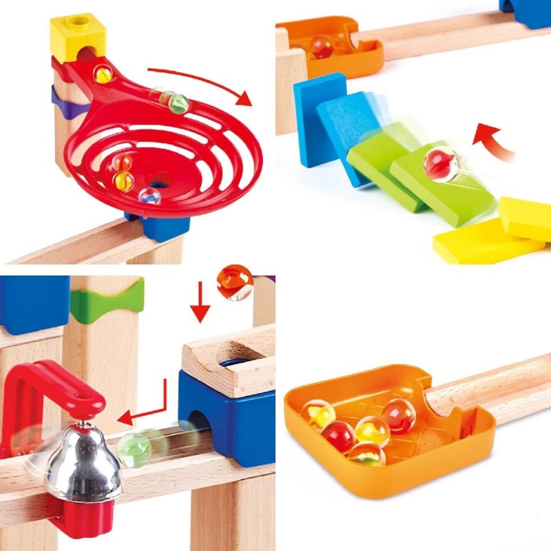 Hape Early Explorer Ξύλινο Crazy Rollers Stack Track