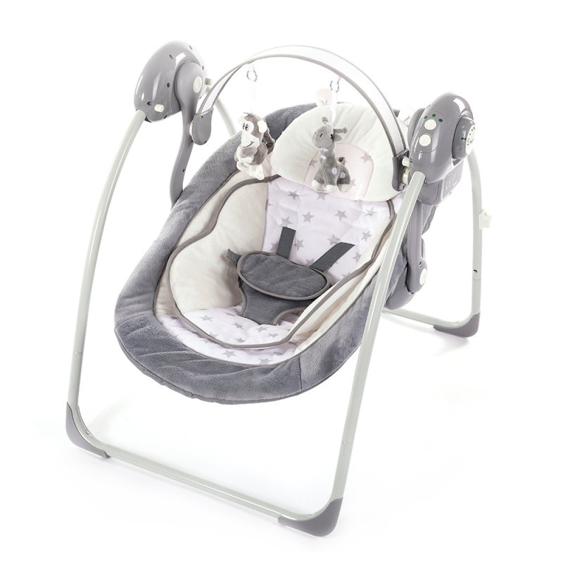 Bo Jungle B-Portable Swing Night Stars and Adapter Κούνια Ρηλάξ Grey