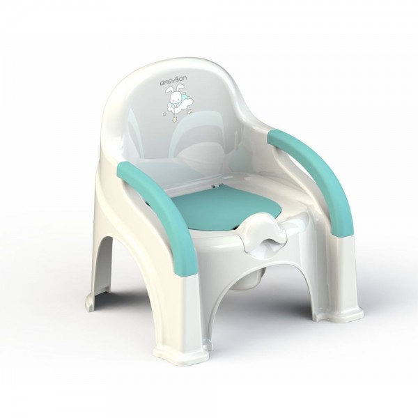 Just Baby Chair Lux Εκπαιδευτικό Καρεκλάκι Γιο Γιο White Bunny