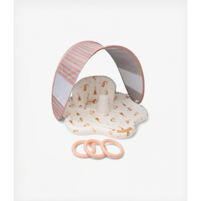 Swim Essentials: Στρώμα νερού με σκίαστρο Ø76 cm  - Mermaid Bubbles