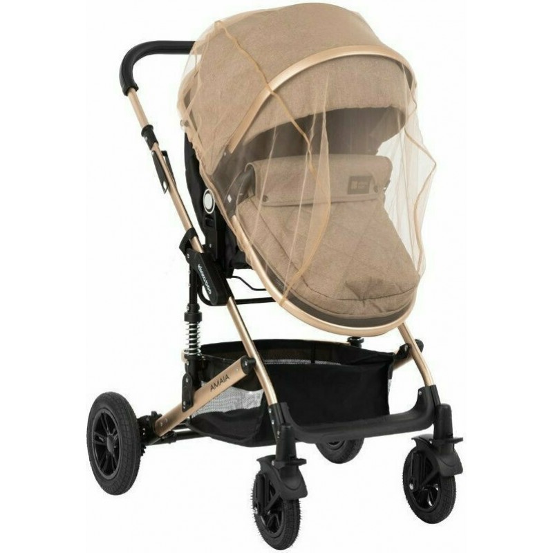 Kikkaboo Κουνουπιέρα για καρότσι Μπεζ