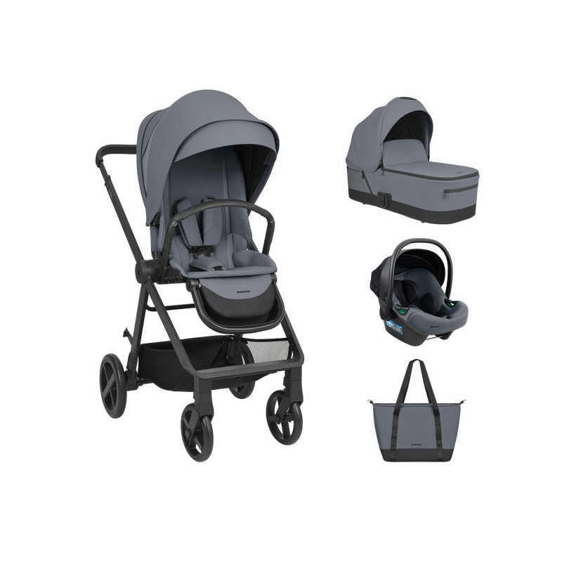 Kikkaboo Stroller 3in1 with carrycot Mia Grey 2026