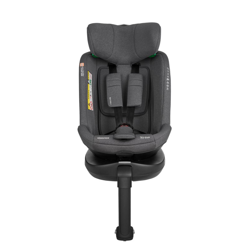 Kikkaboo Κάθισμα αυτοκινήτου 40–150 εκ i-Secure i-SIZE Σκούρο Γκρι