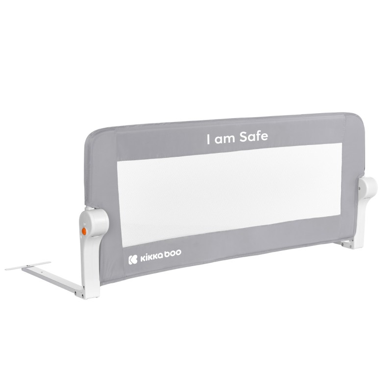 Kikkaboo Προστατευτική μπάρα κρεβατιού I am safe 102cm Γκρι