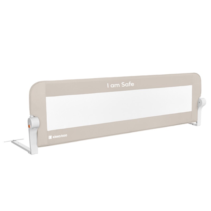 Kikkaboo Προστατευτική μπάρα κρεβατιού I am safe 150cm Μπεζ