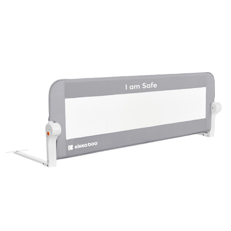 Kikkaboo Προστατευτική μπάρα κρεβατιού I am safe 120cm Γκρι