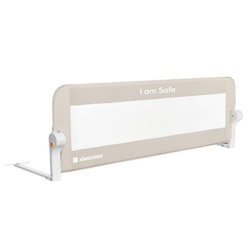 Kikkaboo Προστατευτική μπάρα κρεβατιού I am safe 120cm Μπεζ
