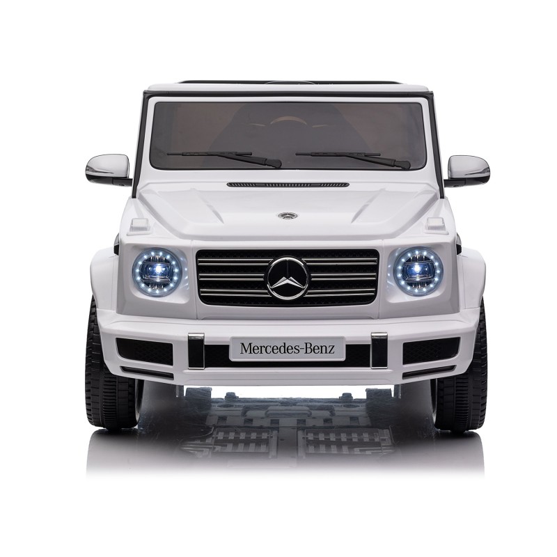 Kikkaboo  Επαναφορτιζόμενο αυτοκινητάκι Licensed Mercedes Benz G500 Λευκό + μπαταρία 12V/10AH