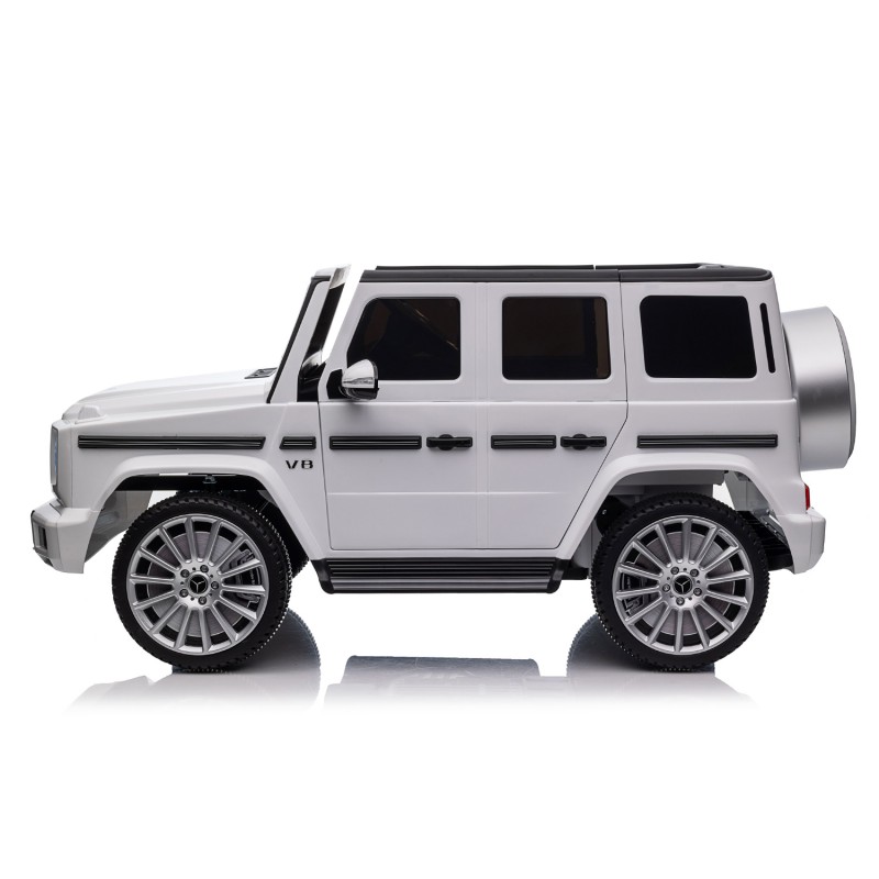 Kikkaboo  Επαναφορτιζόμενο αυτοκινητάκι Licensed Mercedes Benz G500 Λευκό + μπαταρία 12V/10AH