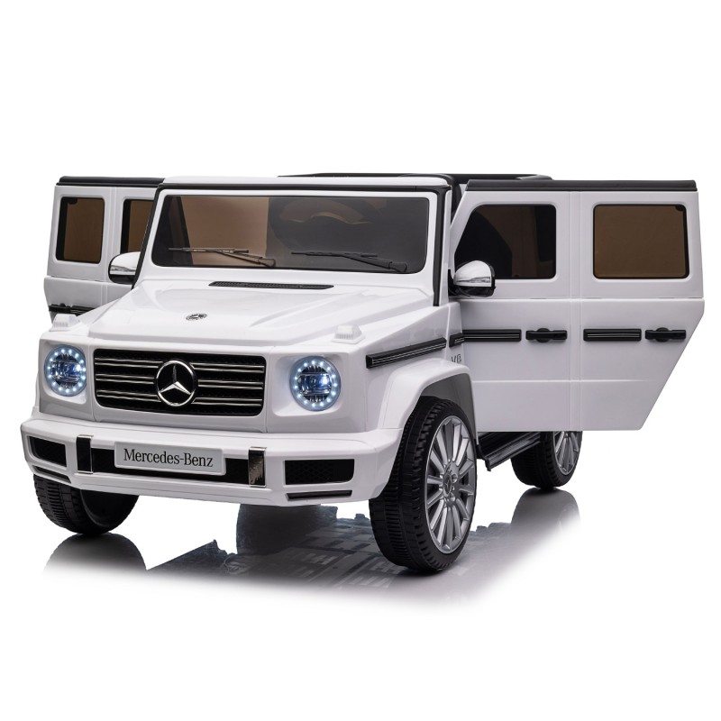 Kikkaboo  Επαναφορτιζόμενο αυτοκινητάκι Licensed Mercedes Benz G500 Λευκό + μπαταρία 12V/10AH