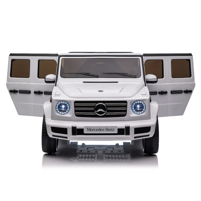 Kikkaboo  Επαναφορτιζόμενο αυτοκινητάκι Licensed Mercedes Benz G500 Λευκό + μπαταρία 12V/10AH