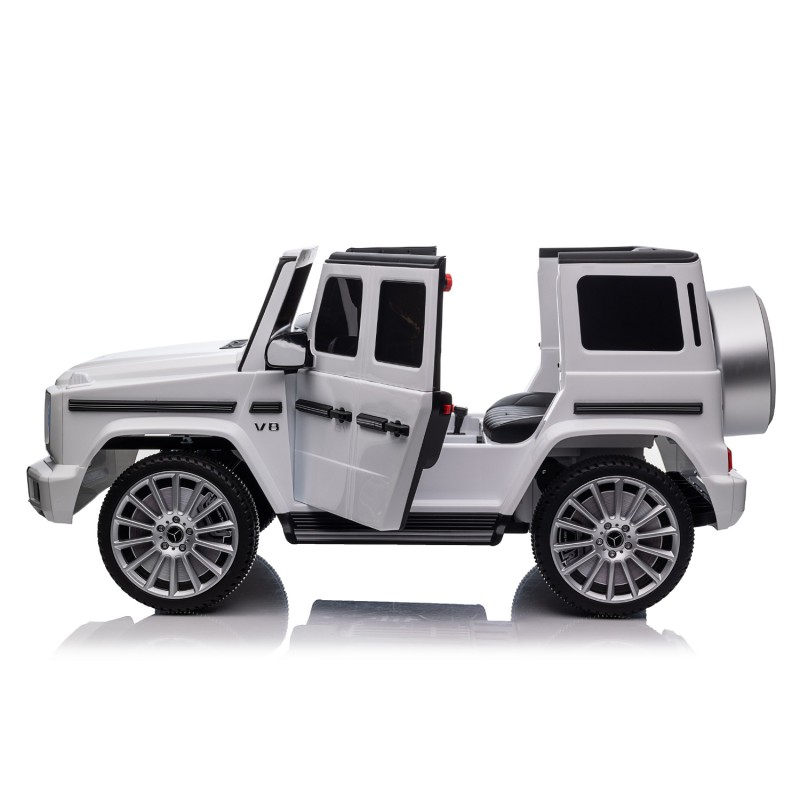 Kikkaboo  Επαναφορτιζόμενο αυτοκινητάκι Licensed Mercedes Benz G500 Λευκό + μπαταρία 12V/10AH