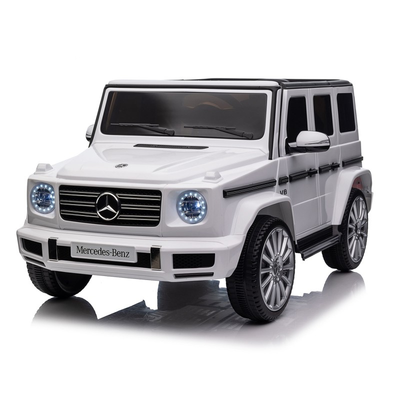 Kikkaboo  Επαναφορτιζόμενο αυτοκινητάκι Licensed Mercedes Benz G500 Λευκό + μπαταρία 12V/10AH