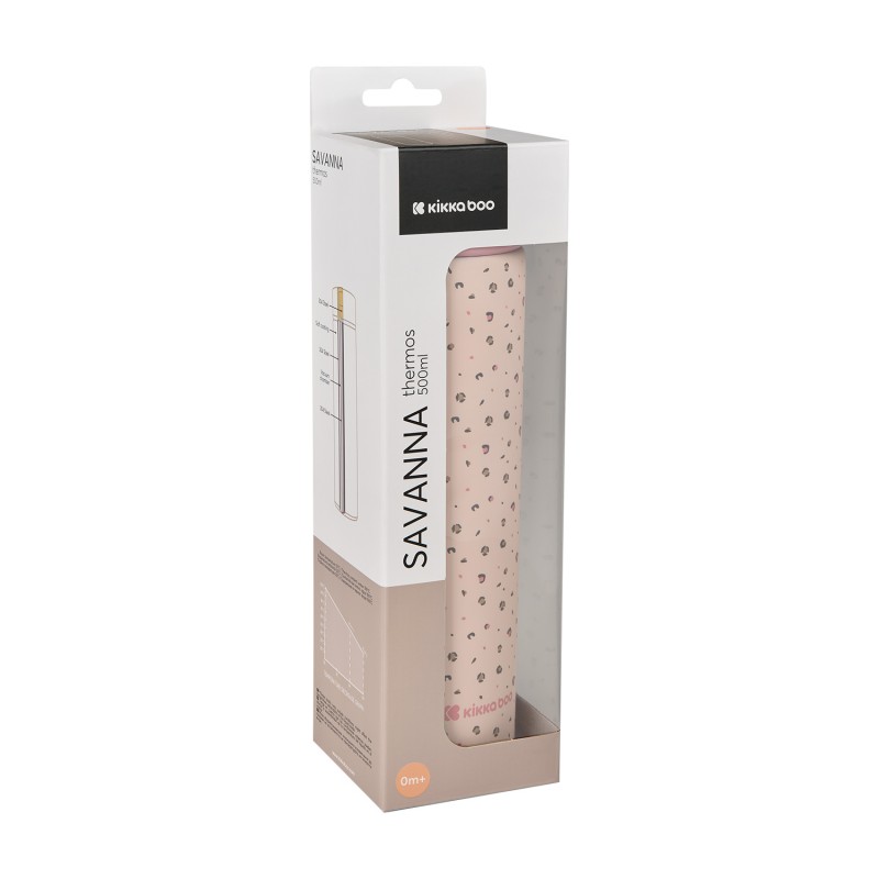 Kikkaboo Θερμός 500ml Savanna Ροζ