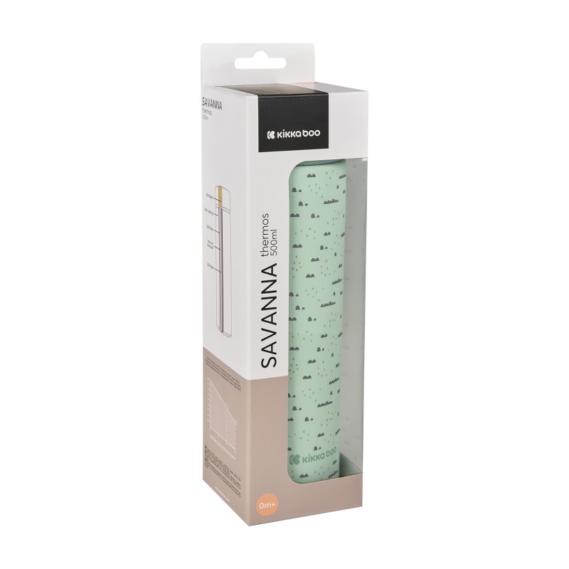 Kikkaboo Θερμός 500ml Savanna Μέντα