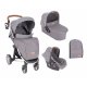 Kikkaboo Σύστημα Μετακίνησης 3 σε 1 Madrid Grey Melange