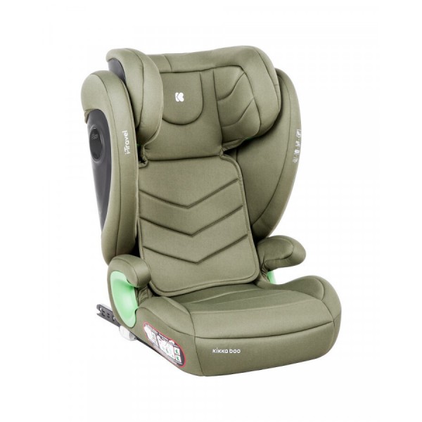 Kikka Boo Καθισματάκι Αυτοκινήτου I-Travel i-Size Army Green 100 έως 150 cm