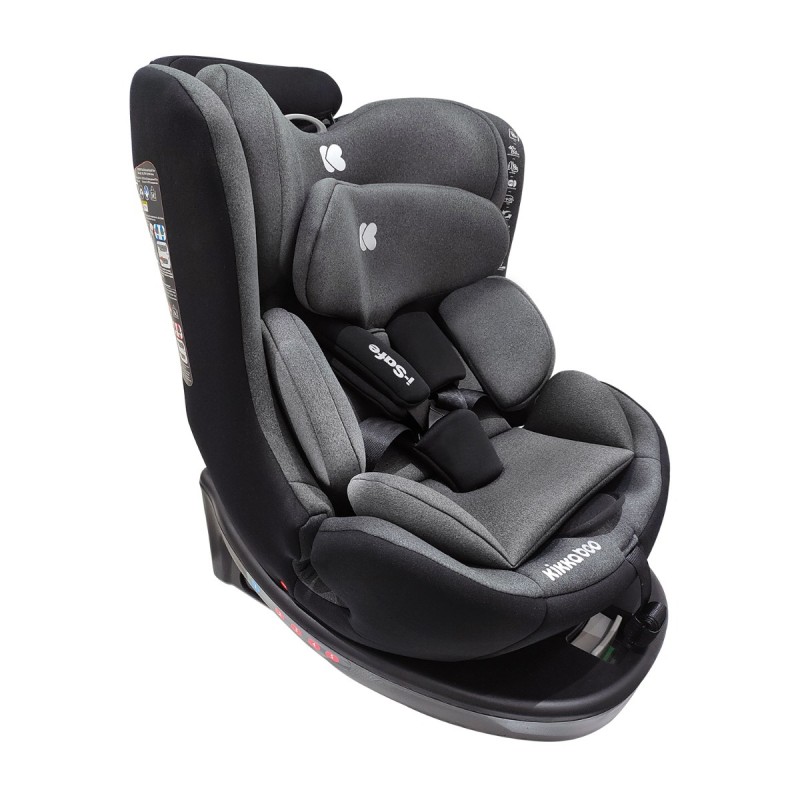 KikkaBoo Παιδικό κάθισμα αυτοκινήτου i-Safe i-Size Dark Grey 40-150cm