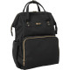 KikkaBoo Mama Bag Τσάντα αλλαξιέρα Siena Black & Gold
