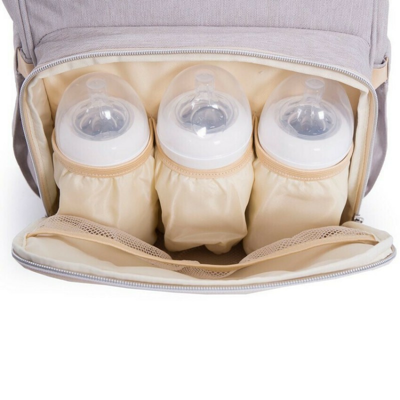 KikkaBoo Mama Bag Τσάντα αλλαξιέρα Siena Light Grey