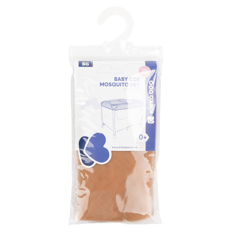 Kikkaboo Κουνουπιέρα για παρκοκρεβατο 60x120 εκ. Μπεζ