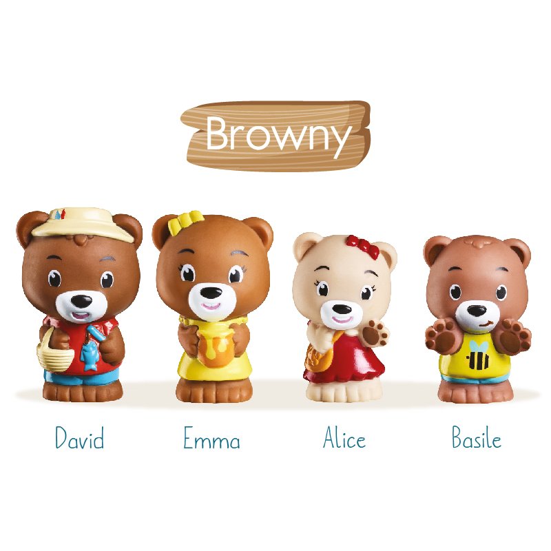 Klorofil Οικογένεια ''Browny'' 4τμχ.