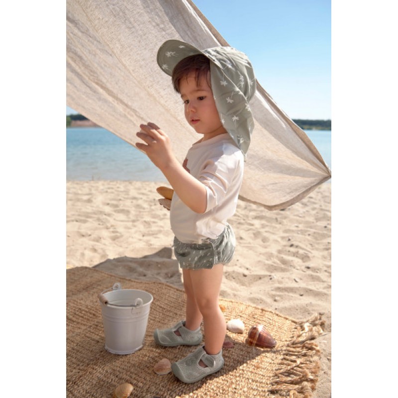 Lassig παιδικό αντηλιακό καπέλο με γείσο και προστασία λαιμού palms olive