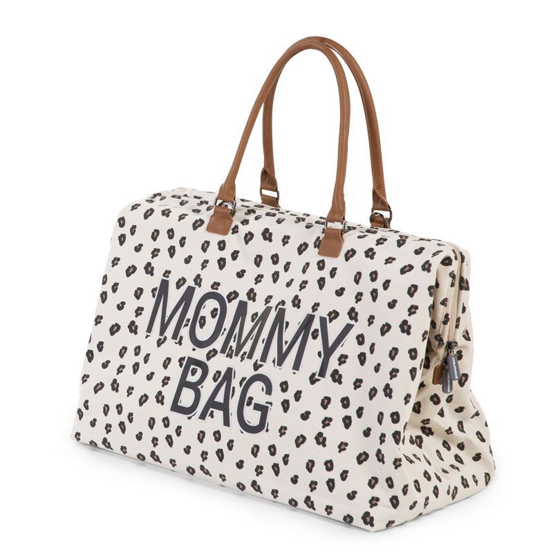Childhome Τσάντα Αλλαγής Childhome Mommy Bag Big Canvas Leopard