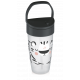 Lovi My Straw Κύπελλο με Καλαμάκι Σιλικόνης Salt&Pepper Active 350ml 14m+