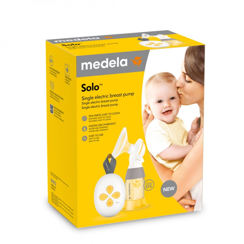 Medela Solo 2-Phase Expression Ηλεκτρικό Θήλαστρο Μονής Άντλησης με Επαναφορτιζόμενη Μπαταρία