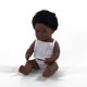 Miniland κούκλα Afroamerican boy 38 cm με εσώρουχα 