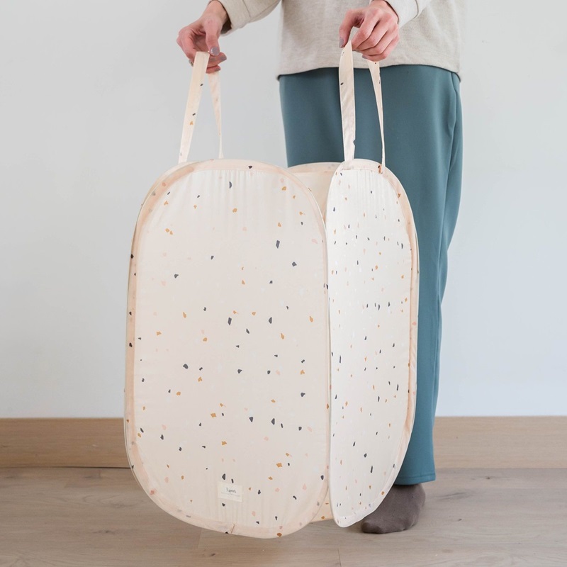 3Sprouts Καλάθι για τα άπλυτα, Terrazzo beige