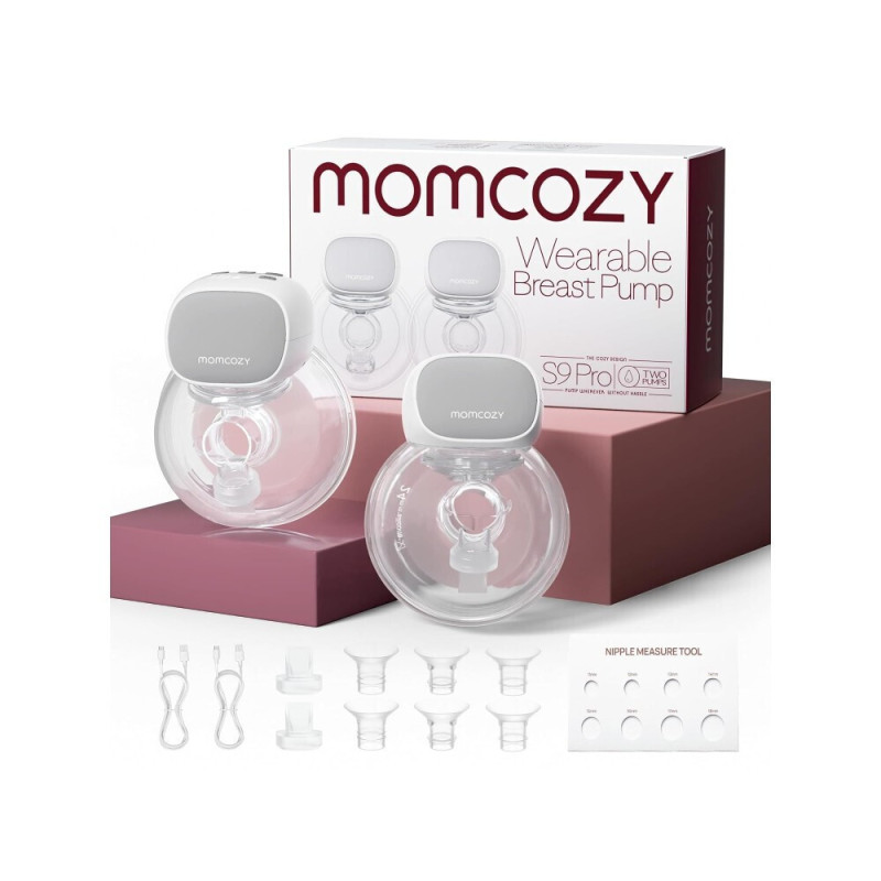 Momcozy S9 Pro Double – Διπλό φορετό θήλαστρο Grey